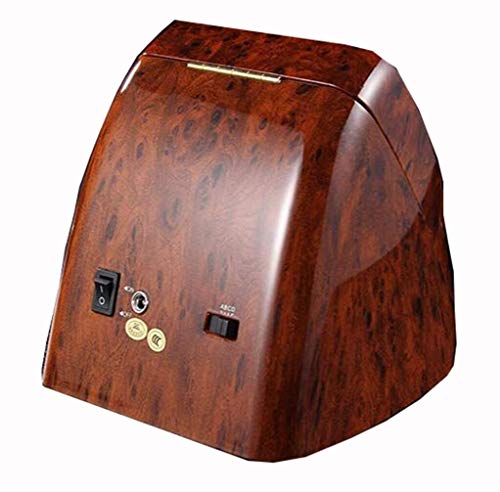 J-Cajas De Reloj Doble Watch Winder Box For Los Relojes Automáticos, Artesanía 100% El Medio Ambiente del ABS De Madera, Accionado por Motor Súper Tranquilo Japonesa