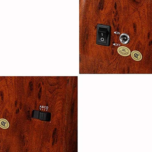 J-Cajas De Reloj Doble Watch Winder Box For Los Relojes Automáticos, Artesanía 100% El Medio Ambiente del ABS De Madera, Accionado por Motor Súper Tranquilo Japonesa