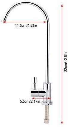 Jacar | Grifo de Ósmosis Inversa 1/4 para Fregadero de Cocina | Sistema de Filtración de 5 Etapas | Heco en Acero Inoxidable | Cartucho Ceramico para tubo de 6 mm | Fácil de Instalar