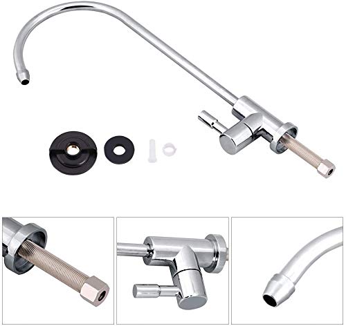 Jacar | Grifo de Ósmosis Inversa 1/4 para Fregadero de Cocina | Sistema de Filtración de 5 Etapas | Heco en Acero Inoxidable | Cartucho Ceramico para tubo de 6 mm | Fácil de Instalar