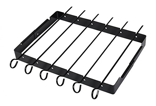 Jack Barn's Grill-Spieße-Aufsatz 7tlg.set Soporte de Pinchos Brochetas Pescado BBQ Plato Giratorio Shashlik
