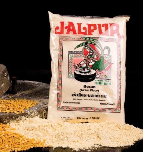 Jalpur - Harina gruesa de garbanzos - molida a la piedra - Besan - 1 kg