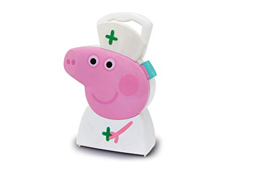 Jamara 410095 - Maletín de médico (10 Piezas, Estable y manejable, Apto para niños), diseño de Peppa Pig, Color Blanco