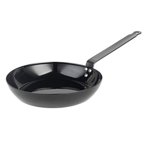 Jamie Oliver Sartén para Barbacoa Get Inspired 552837 Acero al Carbono Resistente al Calor, 24.cm, 2 litros, Negro