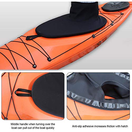 Janny-shop Falda de Cubierta de Spray Skirt para Kayak Universal Spray Deck Delantal Falda para Deportes Acuáticos Kayak Boat