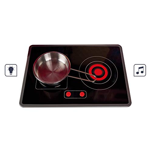 Janod - Cocina de Madera Maxi Lagoon - Cocina para niños equipada con nevera y horno microondas - Imitación y Despertar - 15 accesorios incluidos - A partir de 3 años (J06555)