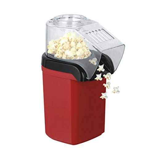 Janolia Máquina eléctrica de Palomitas de maíz Air, 1200 W, Color Rojo, con Taza medidora, Bajas calorías, Saludable, sin Grasa, Ideal para el hogar, Cine, Restaurante, Hotel, Rojo