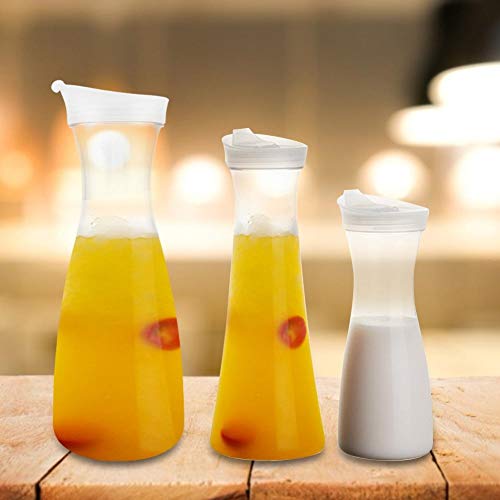 Jar Juice - 1600ml Acrílico Transparente Jugo Botella Jarra de Agua Hiel fría Jugo Jarra con Tapa para Bar Uso en el hogar