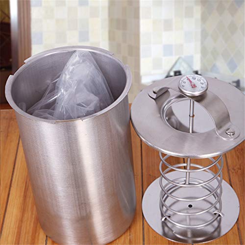 JasCherry Máquina para hacer jamón Maquina de presion para jamón equipado con Termometro de medicion - Ideal Herramienta para Jamon El tocino Sándwich Pastel de carne