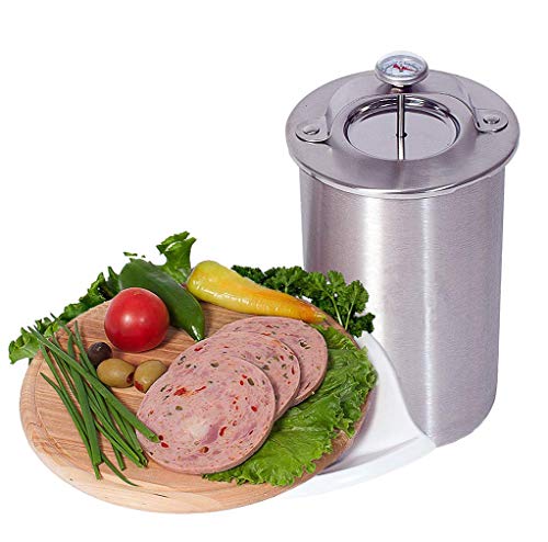 JasCherry Máquina para hacer jamón Maquina de presion para jamón equipado con Termometro de medicion - Ideal Herramienta para Jamon El tocino Sándwich Pastel de carne