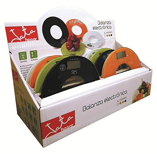 Jata - Balanza Electrnica Circular 5 Kg, Jata