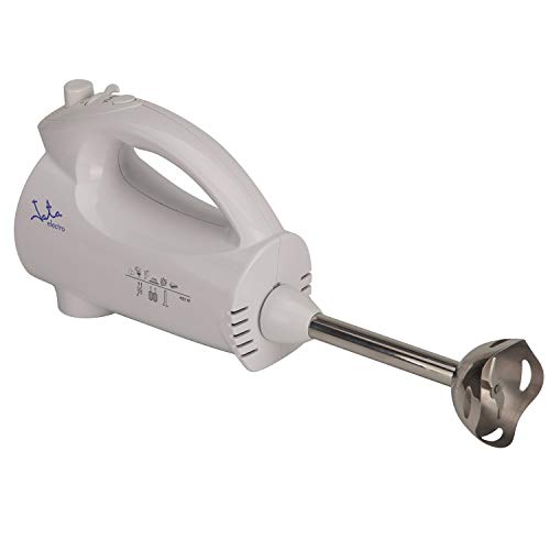 Jata BT575 Batidora Mezcladora con 5 Accesorios 2 Espirales para Amasar 2 Varillas para Mezclar y Brazo Batidor 5 Velocidades y Turbo