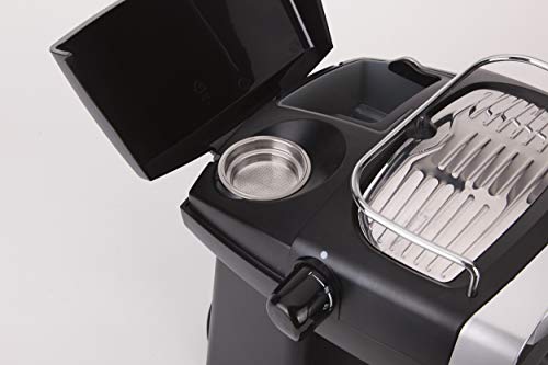 Jata CA1051 Cafetera Express con Presión de 19 bar Memoriza la Cantidad de Café Deseada Calienta Tazas Supervaporizador para Cappucino Bandeja recoge-gotas extraíble
