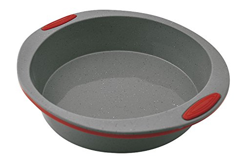 Jata Hogar Molde para repostería y Cocina, Silicona, modelo MC65, Gris y Rojo, 23 cm