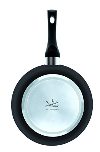 Jata Hogar Sartén Full Induction, Recubrimiento Antiadherente Xylan Plus de Whitford Libre de PFOA, Aluminio, Negro, 20 cm