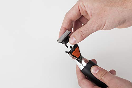 Jata MP42B Rasuradora Afeitadora sin Cable Recargable Impermeable con Autonomía más de 60 minutos Cuchilla de Doble Cara Guía de Corte Multi-Posición Cabezal Extraíble