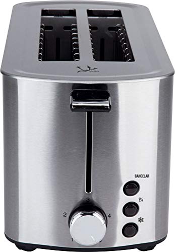 Jata TT1046 Largo tostador laro dos rebanadas, Acero Inoxidable, gris