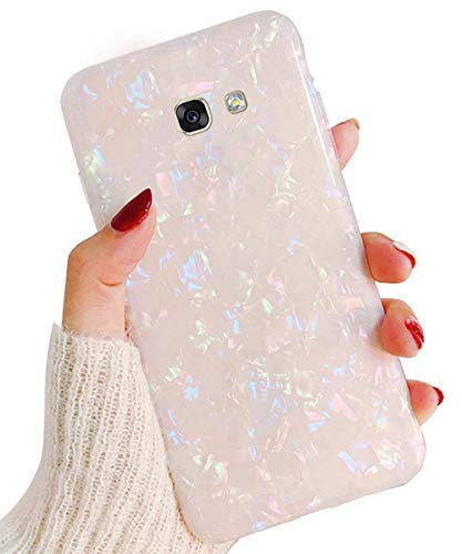 JAWSEU Funda Compatible con Samsung Galaxy A5 2017, Suave TPU Silicona Gel Goma Bumper Brillante Carcasa Protección con Diseño Ultra Fina Anti-Arañazos y Resistente Cubierta Funda,Color