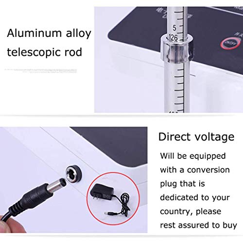 JCJ-Shop BáScula MéDica De Peso De Altura 2 En 1, BáScula ElectróNica Digital con Pantalla Grande De Alta DefinicióN Y Poste TelescóPico De Aluminio, para Escuelas, Gimnasios Y MéDicos