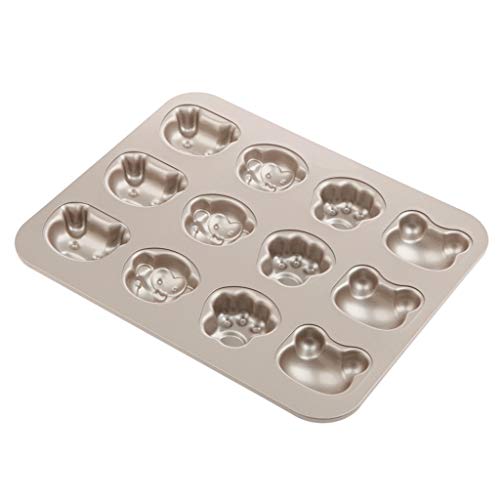 JD Bandeja de horno, de acero al carbono historieta de los niños de la hornada del molde de la torta del cochinillo rana mono Uña de gato comida for bebés suplemento bandeja for hornear pan Fácil de l