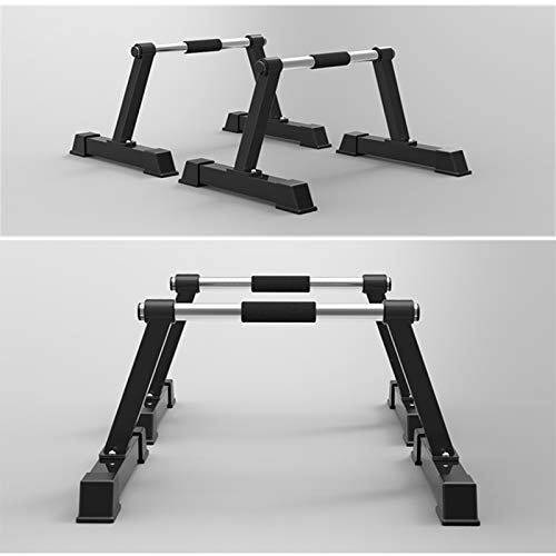 JDKC Paralelas Barras de Parallettes de Acero Inoxidable, Barras de Gimnasia Bajas O Medianas, Barras de Handstand, Barras de Parallette para Calistenia y Gimnasia, 200 Kg / 440lb Push Up