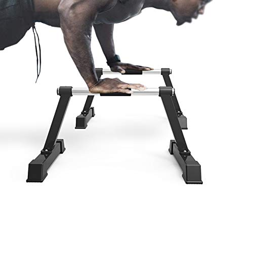 JDKC Paralelas Barras de Parallettes de Acero Inoxidable, Barras de Gimnasia Bajas O Medianas, Barras de Handstand, Barras de Parallette para Calistenia y Gimnasia, 200 Kg / 440lb Push Up