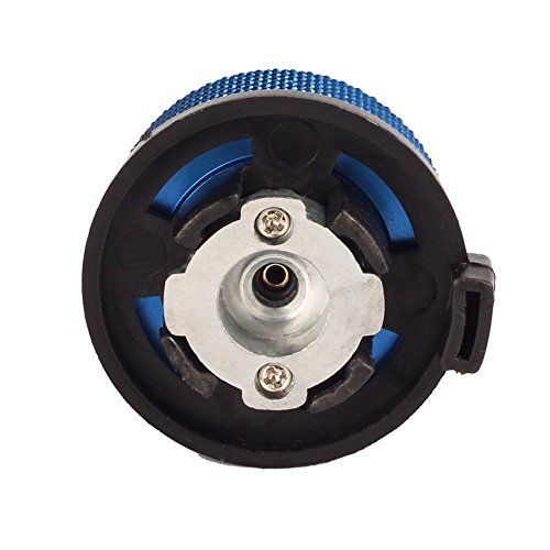 Jeebel Camp Convertidor de Gas, para el Cartucho de butano para atornillar el Cartucho de Gas/Lindal Adaptador de válvula, Azul