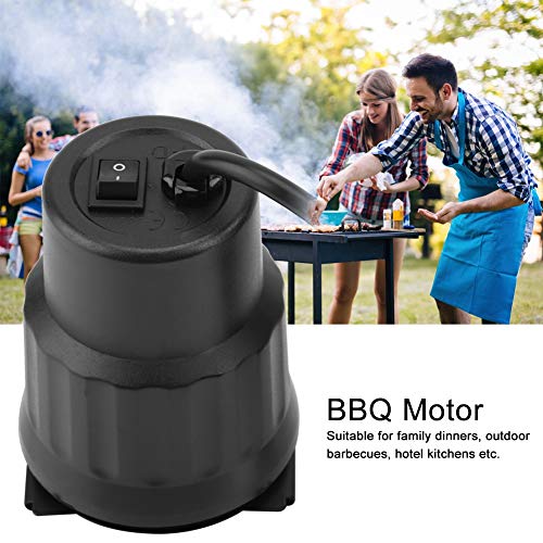 Jeffergarden AC BBQ Motor Barbecue Grill Rotisserie Motor eléctrico Rotisserie Motor Adjunto Interruptor de Encendido/Apagado a Prueba de Agua(EU Plug 220V)