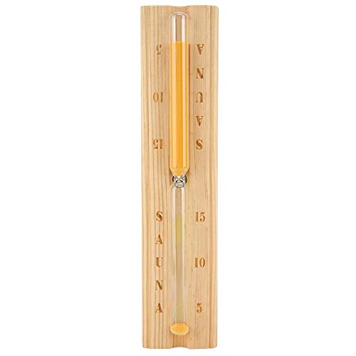 Jeffergarden Sauna Hourglass Sand Timer Cuenta atrás Reloj 15 Minutos Sincronización Reloj de Arena