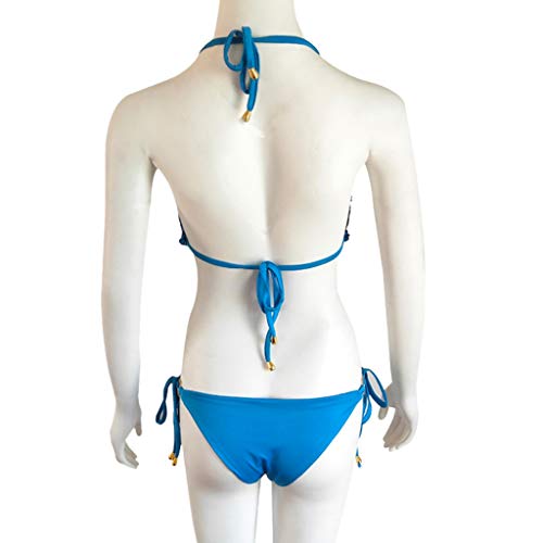 JERFER Bikini Set Mujer Swimsuit Rhinestone Lentejuelas Cristal Diamante Hacer Subir Trajes de Baño
