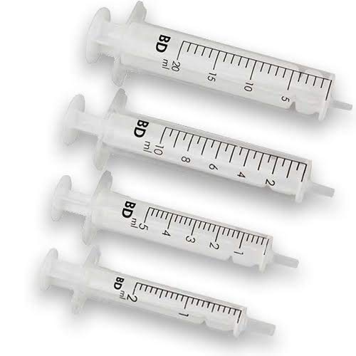 Jeringas desechables de paquete mixto (1,2,5,10,20,30 y 50ML)