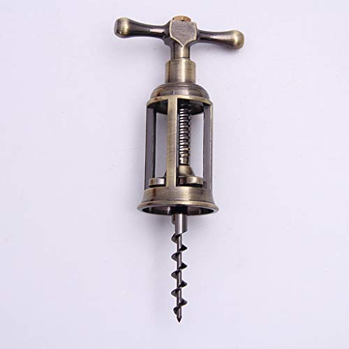 JERKKY Abrebotellas para Vino Color Bronce clásico Abrebotellas para Vino Aleación de Zinc Sacacorchos Barra giratoria en Forma de T Tirador de Corcho Herramientas para Abrir Vino Tinto