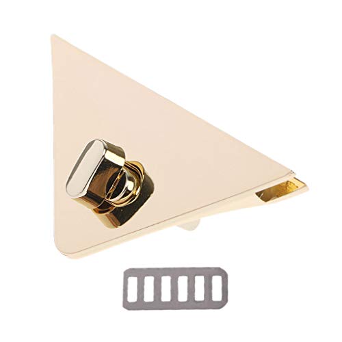JERKKY Cerradura de Bolsa, Bricolaje Cierre de Forma Triangular Cerradura giratoria cerraduras giratorias para Bolso Bandolera Bolso Monedero Negro