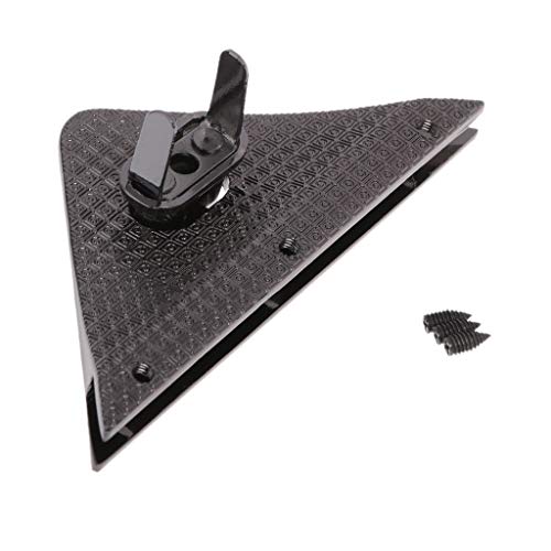 JERKKY Cerradura de Bolsa, Bricolaje Cierre de Forma Triangular Cerradura giratoria cerraduras giratorias para Bolso Bandolera Bolso Monedero Negro