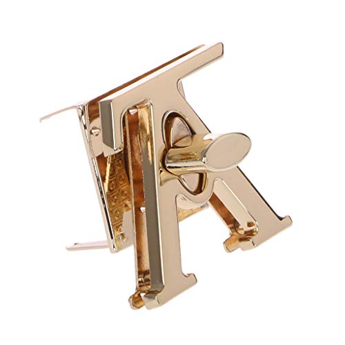 JERKKY Cerradura para Bolsa, Cierre en Forma de V, Cerradura giratoria, cerraduras giratorias, herrajes metálicos para Bricolaje, Bolso, Monedero, Oro