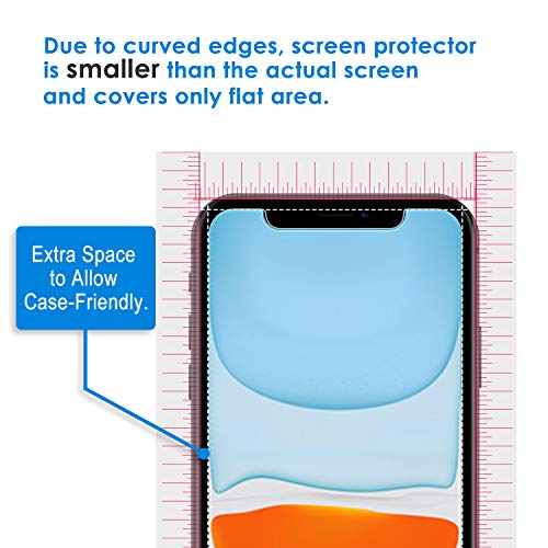 JETech Protector de Pantalla Compatible iPhone 11 y iPhone XR 6,1", Vidrio Templado, 2 Unidades