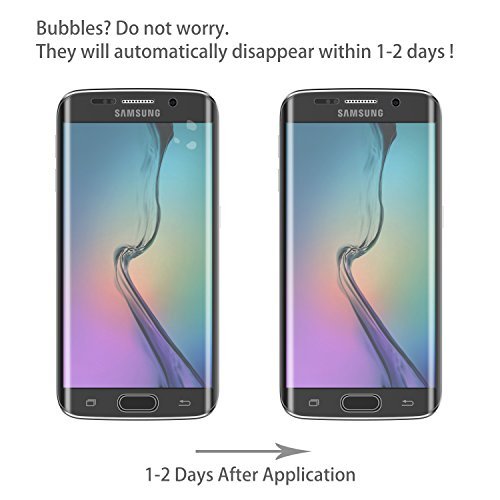 JETech Protector Pantalla Compatible Samsung Galaxy S6 Edge, Cobertura Completa, Película TPE Ultra Transparente, 2 Unidades