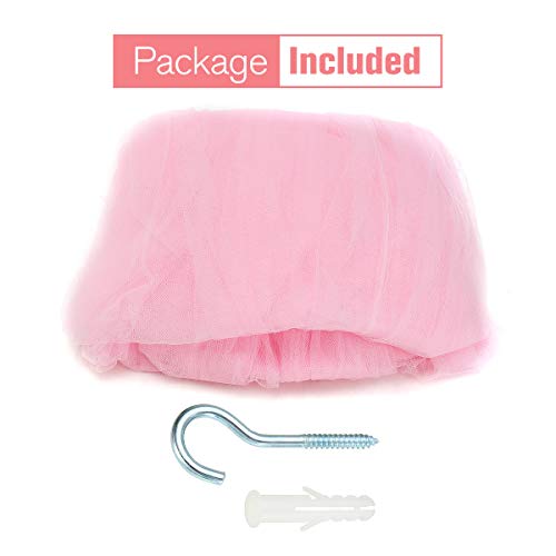 Jevetan Mosquiteras para cama princesa mosquiteros para cama mosquitero de dosel mosquitera decorativa para niños y niñas adecuado para cama individual / cama individual / cama king / cama queen