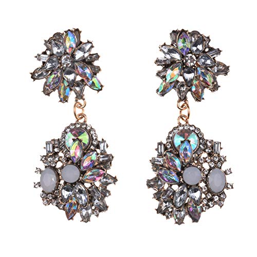 Jewels By House of - Pendientes de oro y oro con diamantes de imitación