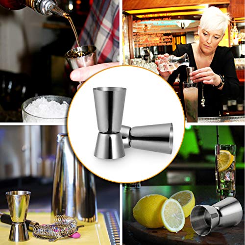 Jigger Spirit Measure - Vaso medidor, acero inoxidable, doble 25/50 ml, para bebidas