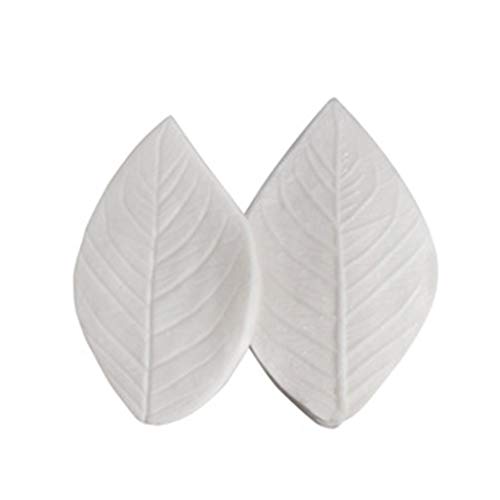 jiheousty 16 Pares de Pasta de azúcar moldes de Vetas de Flores nervaduras de Hojas Molde de Fontant Molde de Silicona Herramientas para Pasteles (12 Tipos de Hojas)