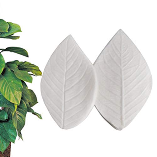jiheousty 16 Pares de Pasta de azúcar moldes de Vetas de Flores nervaduras de Hojas Molde de Fontant Molde de Silicona Herramientas para Pasteles (12 Tipos de Hojas)