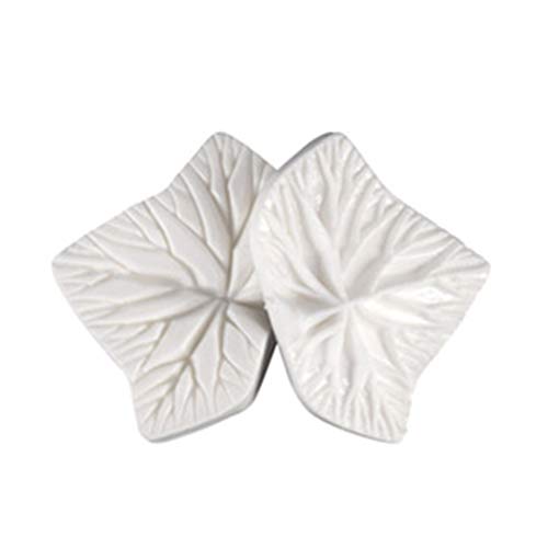 jiheousty 16 Pares de Pasta de azúcar moldes de Vetas de Flores nervaduras de Hojas Molde de Fontant Molde de Silicona Herramientas para Pasteles (12 Tipos de Hojas)