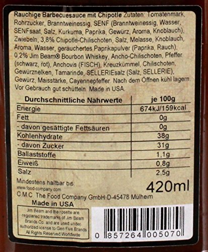 Jim Beam Smoky Barrel BBQ Sauce 510 g