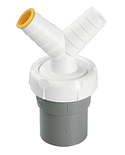 Jimten 022070 - Enlace mixto macho PVC con doble toma auxiliar