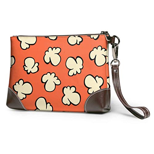 JINCAII Colección de billetera de pulsera de mujer impermeable suave de palomitas de maíz Mujer Pulsera de cuero con cremallera para mujeres niñas