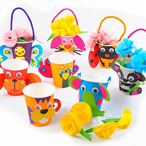 JINLE 120 Piezas Tazas de Papel Negro Vasos de Desechable Fiesta Tazas de Beber Biodegradables y Compostables para Fiesta de Cumpleaños, Bricolaje, Barbacoa,Café - 250ml