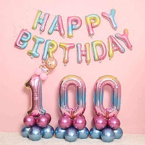 JinSu 5 Años Decoracion Globos de Cumpleaños, 14 PCS con Cumpleaños Globos Numero 5, Globos Foil y Globos de Látex para Cumpleaños, Año Nuevo, Bodas, Aniversario y Eventos