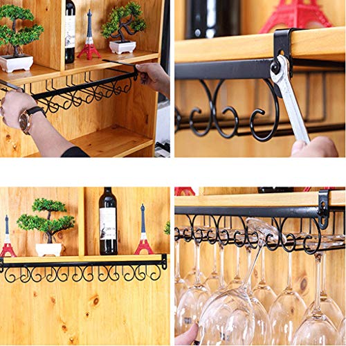 JIU Sostenedor de la Copa de Vino de Hierro Punzonado Gratuito Estante de Almacenamiento de la Copa Europea Sala de Estar Cocina Bodega Expositor Soporte de Vino del hogar