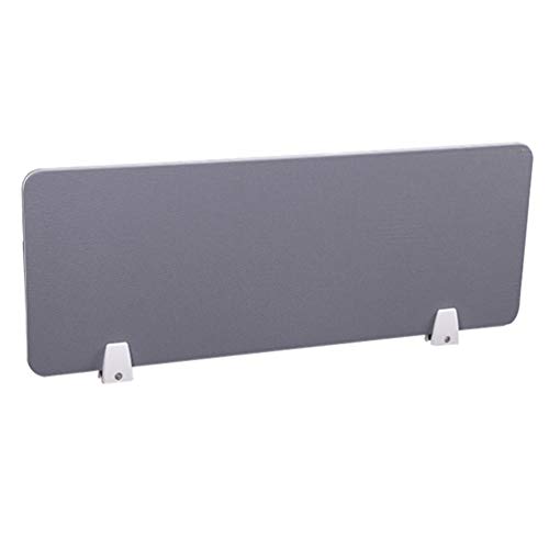 JIZHENG Divisor Acústico para Escritorio y Mesa, Separadora Oficina con 2 Soportes de Sujeción, Mampara de Protección para Bar, Cafetería y Restaurante 80cmx30cm